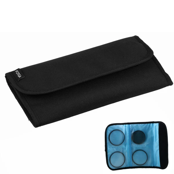 FOTGA 4 Pockects Lens Filter Wallet Case Bag For Cokin P UV CPL 25mm-82mm - Image 1 of 1