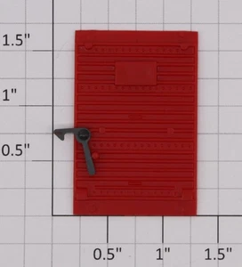 American Flyer 49700-22 Red Door Assembly with Latch (10) - Picture 1 of 2