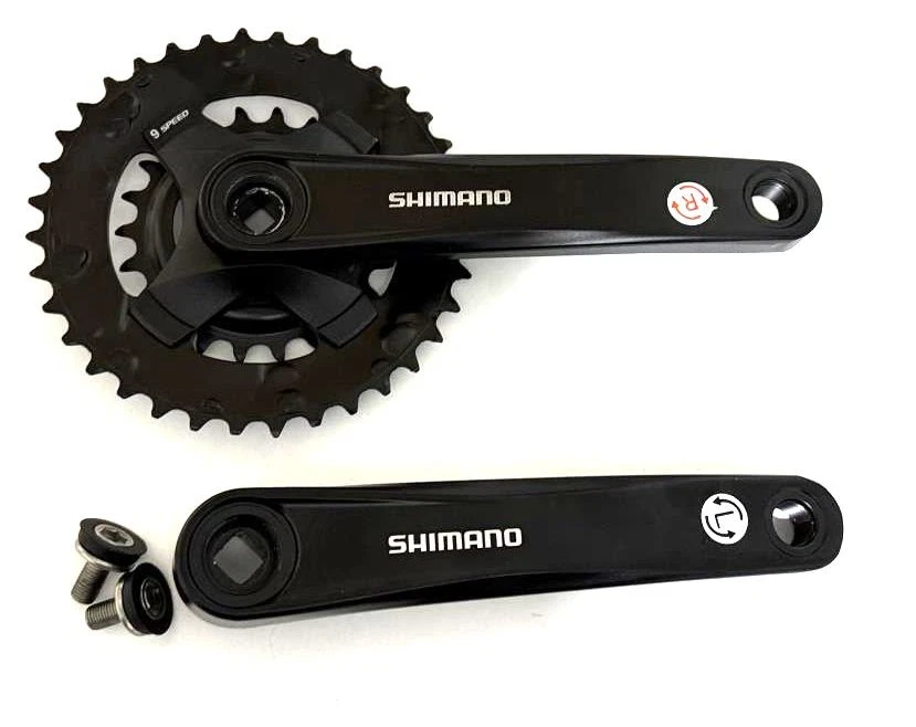 Shimano FC-MT101-B2 Crankset - 170mm 9-Speed 36/22t Square Taper BLACK