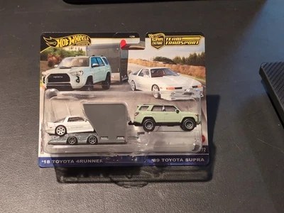 Hot Wheels Car Culture Team Transport ‘18 Toyota 4runner & ‘89 Toyota Supra #72 - Image 1 of 4