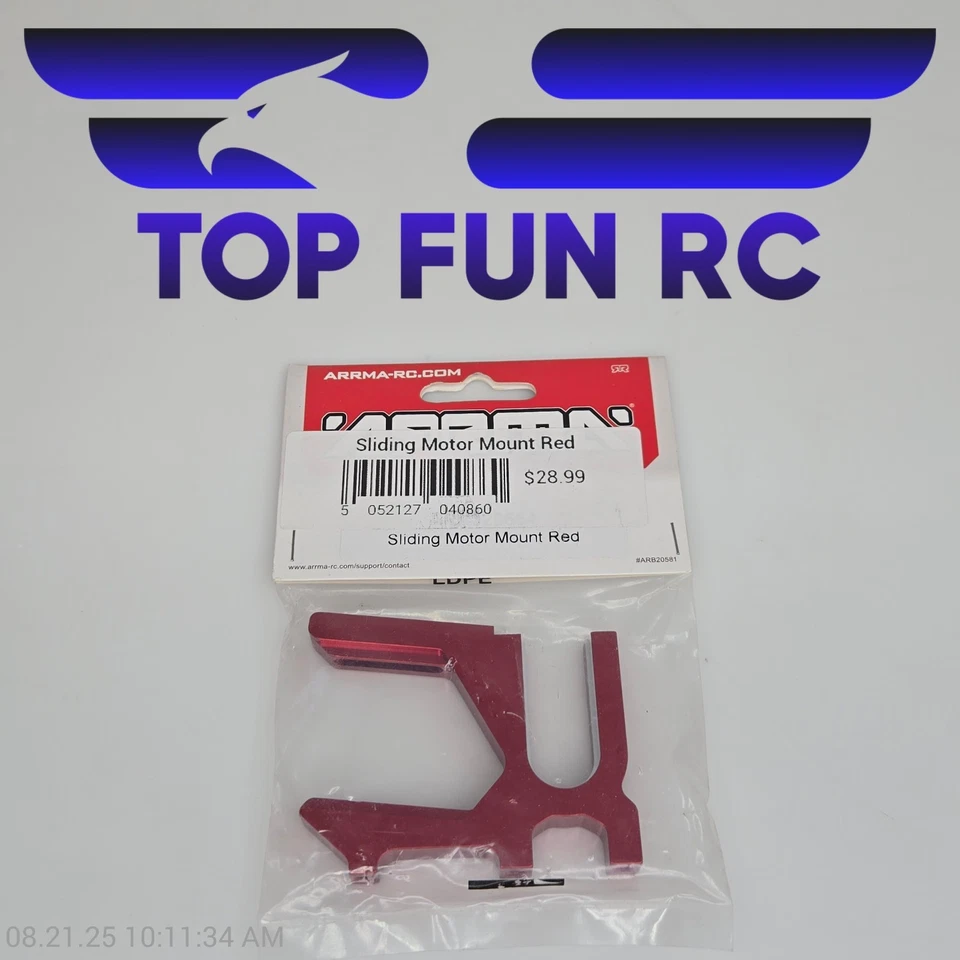 Arrma ARA320468 Sliding Motor Mount Red - Image 1 of 1