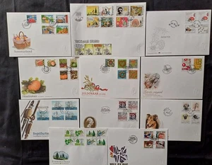 Sweden 2008 cpl year set Cachet FDC. Dogs Sail Ship Christmas Five scans - Picture 1 of 5