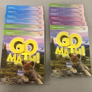 Go Math!: Grade 1 Complete Student Set Chapters 1-2, 4-12 paperback Resource - Foto 1 di 2