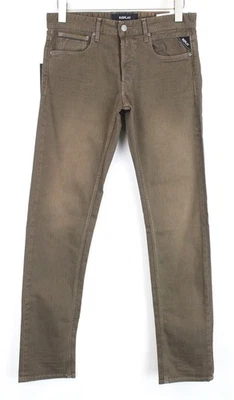 Replay Grover W30/L34 Straight Washed Brown Jeans Stretch Cotton Fit - Image 1 of 4