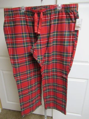 Old Navy  Misses SZ   2X  RED TARTAN  PLAID  Print Flannel   Pants NEW! - Image 1 of 4