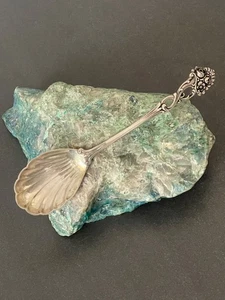 Antiker großer Vorlege-Löffel aus 800er Silber Blumen Dekor - Bild 1 von 13