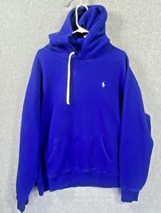 Polo Ralph Lauren Hoodie Mens 2XL XXL Royal Blue Pullover Embroidered Pony Logo - Picture 1 of 9