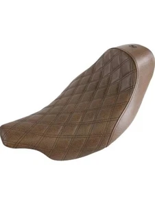 Saddlemen GelCore Renegade Lattice Stitch Solo Brown Seat Harley Touring 08-23  - Picture 1 of 7