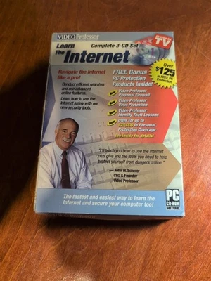 Video Professor Learn The Internet 3-CD Set PC Only As Seen On TV 2006  - Image 1 of 4