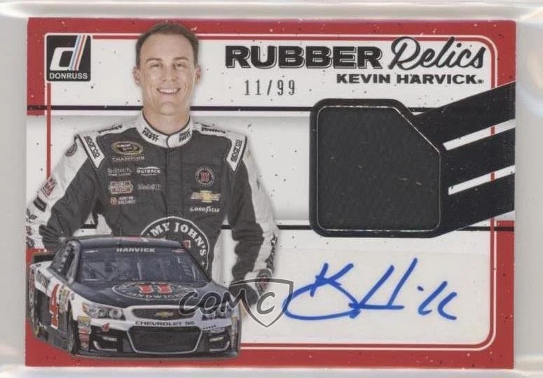 2017 Panini Donruss NASCAR Rubber Relics Signatures /99 Kevin Harvick Auto - Image 1 of 2