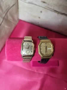 1 Vintage Herren HAMILTON CARLTON und 1 Quartz Hamilton Watchfor (for parts) - Bild 1 von 9