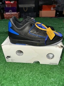 Größe 8 - Off-White x Air Jordan 2 Retro SP Low Black Varsity Royal - Bild 1 von 12