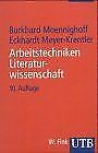 Arbeitstechniken Literaturwissenschaft by MEYER-KRENT... | Book | condition good