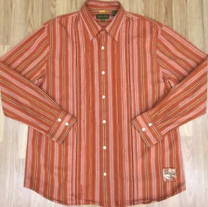Vintage c.2002 TIMBERLAND REGULAR FIT 100% BAUMWOLLE HEMD ORANGE 2X-LARGE, XXL - Bild 1 von 6