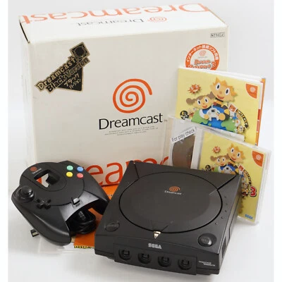 Dreamcast BLACK Version Limited Console Boxed Tested system 893 - Image 1 of 4