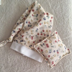 Zipfelmütze, Schlafmütze + Schmusekissen, beige, für ca. 20 - 22 cm - Bild 1 von 2