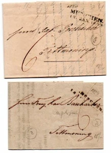 1824 1830 MUNCHEN LOT 2 LETTER - Foto 1 di 1