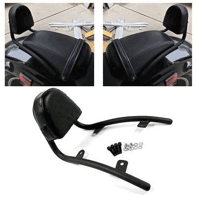 Black Backrest Sissy Bar Luggage with Pad For Honda Fury VT1300CX 2010-2019 - Image 1 of 4