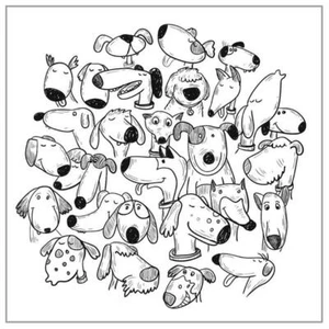 Funny Dogs Background DIY Silicone Clear Stamp Seal Scrapbook Embossing Album - Picture 1 of 8