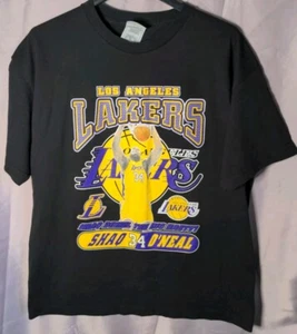 Vintage 90s 00s Shaquille O’Neal Los Angeles Lakers Rap Tee T-Shirt XL Shaq - Imagen 1 de 6