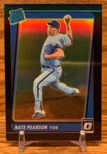 NATE PEARSON Black Prizm /25 Rookie | 2021 Donruss Optic Blue Jays CUBS - Bild 1 von 2