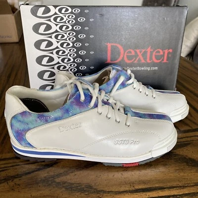 Dexter Women's SST 8 Pro White/Blue Tie Dye Bowling Shoes Size 10 M - Image 1 of 4