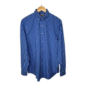 Camisa clásica de manga larga con botones a cuadros de guinga Rainforest para hombre talla grande - Imagen 1 de 10