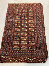 Tapis Ancien Turkmène Boukhara Kilim Antique Carpet Persian Noué Main