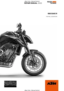 KTM 2022 - 890 DUKE R - REPAIR WORKSHOP SERVICE MANUAL REPRINT - Picture 1 of 6