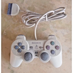 JOYSTICK PS ONE CONTROLLER PAD USATO COLORE BIANCO ORIGINALE SONY PLAYSTATION 1 - Foto 1 di 1