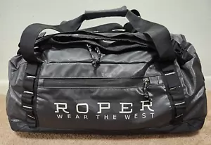 Roper Wear The West Black Hole Duffel Bag 60L Convertible Backpack Weekender - Picture 1 of 17