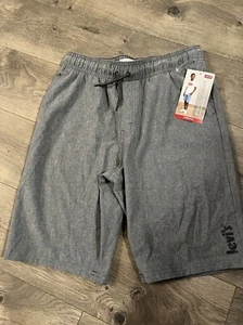Levis Straight Stretch Grey Shorts Size Large New - Picture 1 of 5