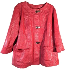Ruby Rd women's maroon 14 clip jacket preowned - Picture 1 of 5