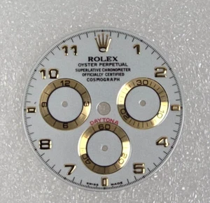 Esfera Rolex Daytona 116523 blanca de fábrica para 116503 116508 116518 116523 116528 - Imagen 1 de 3