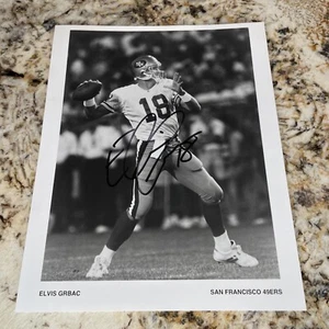 Elvis Grbac Autographed San Francisco 49ers 8X10 Signed Photo Auto - Picture 1 of 2