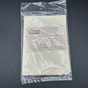 Vintage Cross Stitch Fabric 14 Count Raymar 12x12" Natural - Picture 1 of 3