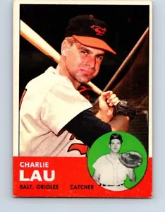 VINTAGE BASEBALL CARD TOPPS 1963 BALTIMORE ORIOLES CHARLIE LAU NO294 - Picture 1 of 2