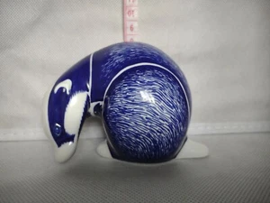 Royal Crown Derby Blue and White Badger paperweight - unfinished, second quality - Picture 1 of 12
