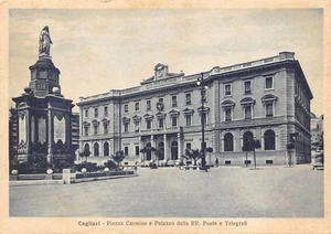 5234) CAGLIARI, PIAZZA CARMINE E PALAZZO R.R. POSTE E TELEGRAFI. ANIMATA. - Picture 1 of 2