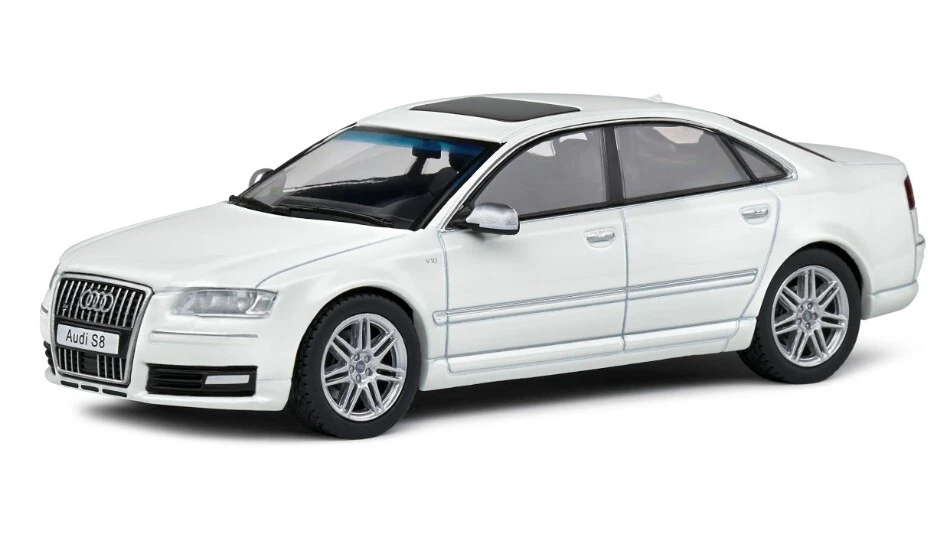 Audi S8 (d3) 2010 White 1:43 Model 4313302 SOLIDO - Immagine 1 di 1