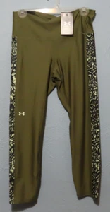 Under Armour Women's Lg Khaki Green Compression High Rise Ankle Legging Camo - Picture 1 of 9