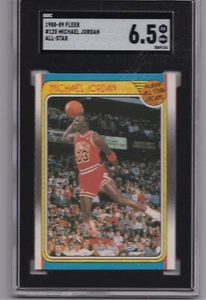 Michael Jordan 1988-89 Fleer All-Star Card Chicago Bulls #120 SGC 6.5 - Picture 1 of 2