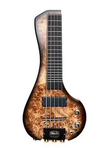 Bajo de viaje FingyBass 16" 5 cuerdas Burlwood Top - Imagen 1 de 12