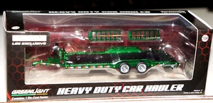 Greenlight 1/64 Green Machine Heavy Duty Car Hauler Trailer Diecast Exclusive - Picture 1 of 1