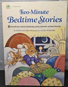 VTG 1988 Edition, "Two-Minute Bedtime Stories" By Mary Packard A Golden Book - Picture 1 of 6