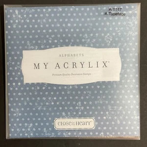 Close To My Heart  CTMH-    A TYPEFACE   A1117       -My Acrylix Stamp Set - Picture 1 of 2