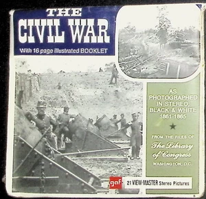 Paquete de 3 carretes View-Master 3d LA GUERRA CIVIL 1861-1865 - Imagen 1 de 3