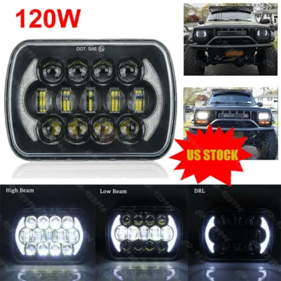 5x7 7x6 LED Headlight Hi-Lo Beam DRL For Ford E150 E250/350 Econoline Club Wagon - Image 1 of 4