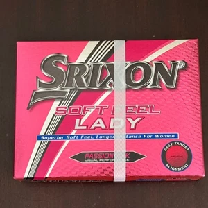 Srixon Golf Balls Passion Pink Sof Feel Lady 1 Dozen 12 New - Picture 1 of 2