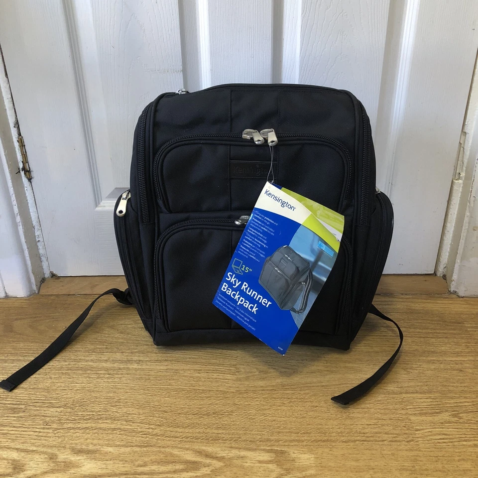 New with Tags Kensington Sky Runner Black Backpack - Fits Up To 15” Notebook - image 1 of 4